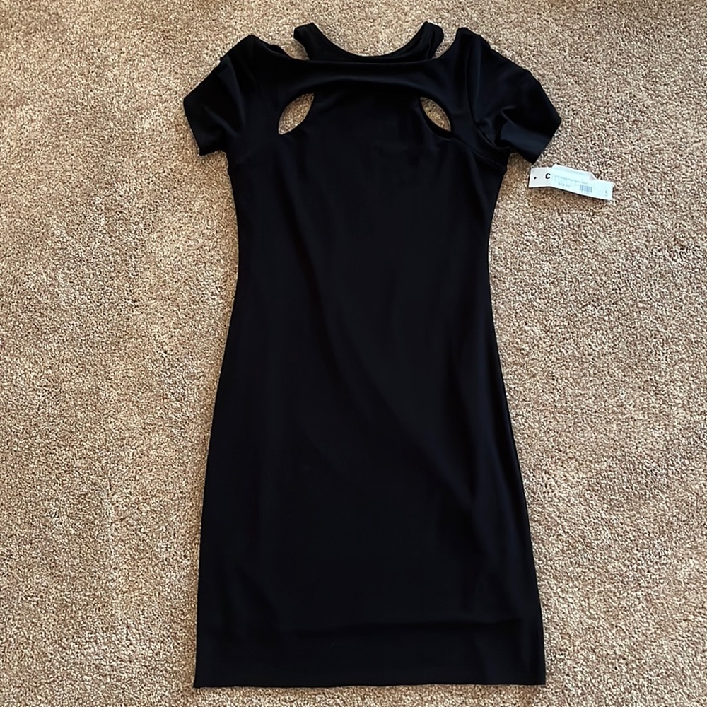 Black mini dress